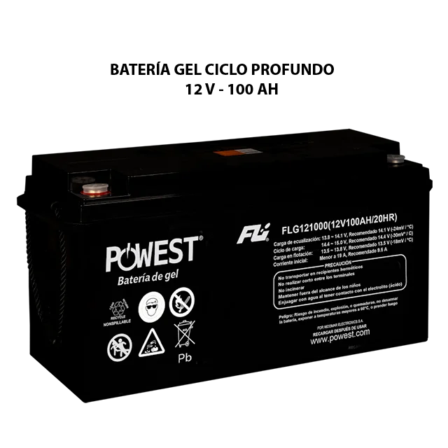Batería Gel POWEST 12V 100Ah