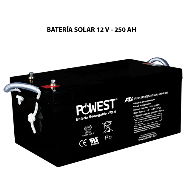 Batería Gel Ciclo Profundo POWEST 12V 250Ah